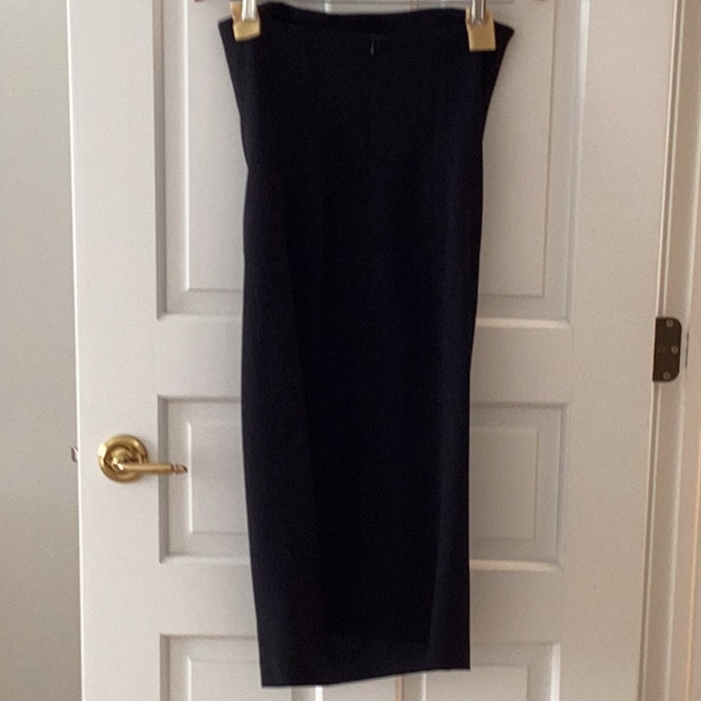 MONDI DESIGNER BLACK STRAPLESS DRESS - Picture 2 of 4